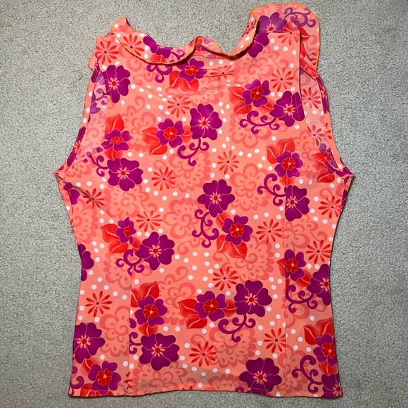 Vintage Y2K Xhilaration Floral Top Size Large - Picture 2 of 4